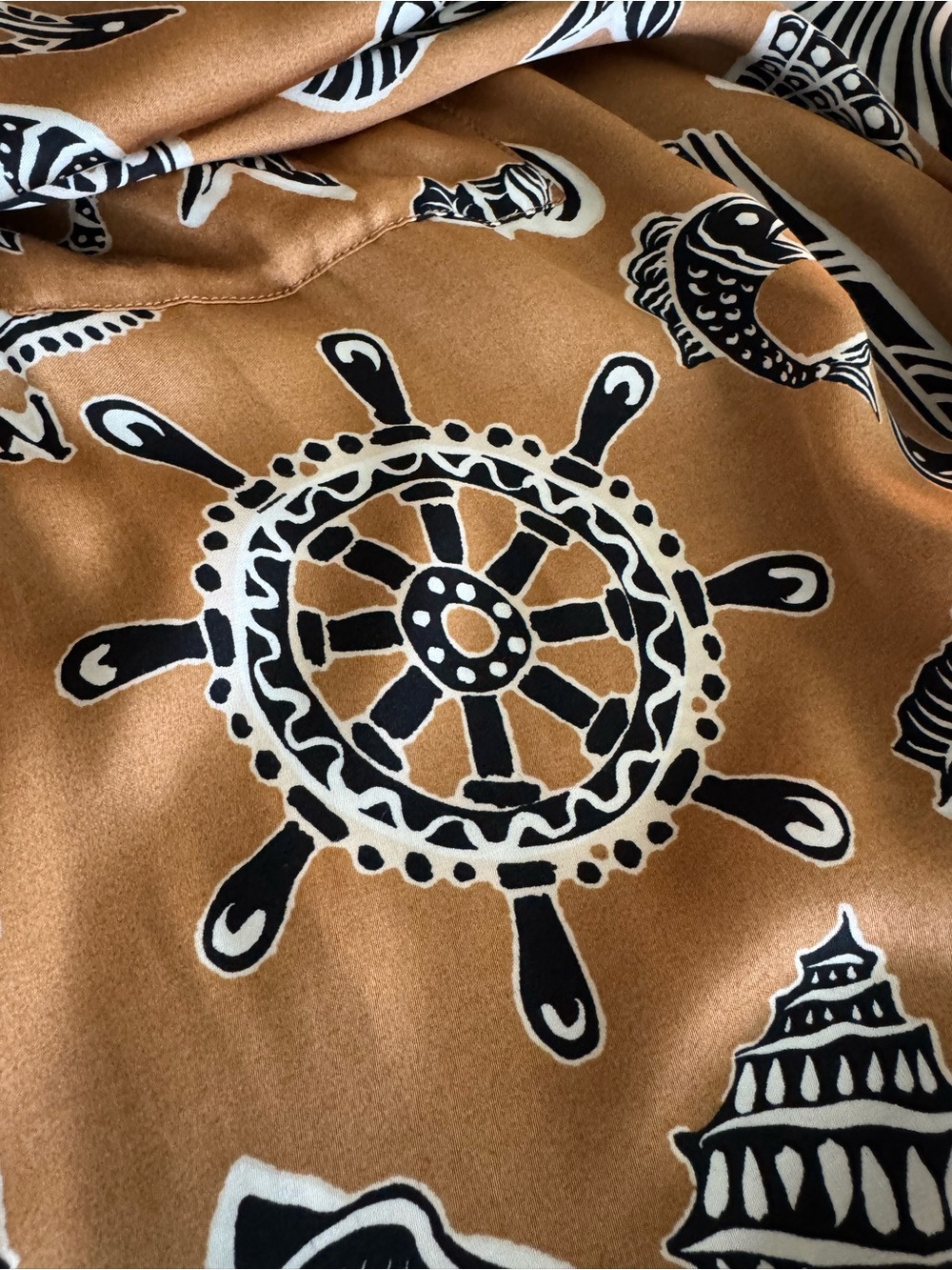 Anthropologie Corey Lynn Calter Long Sleeve Printed Mini Shirt Dress Size Medium - Picture 8 of 12